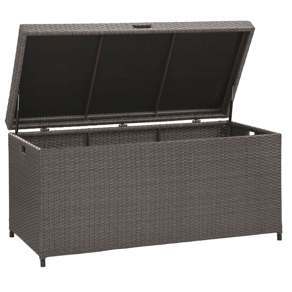 Weathered Gray Wicker Patio Deck Box S923