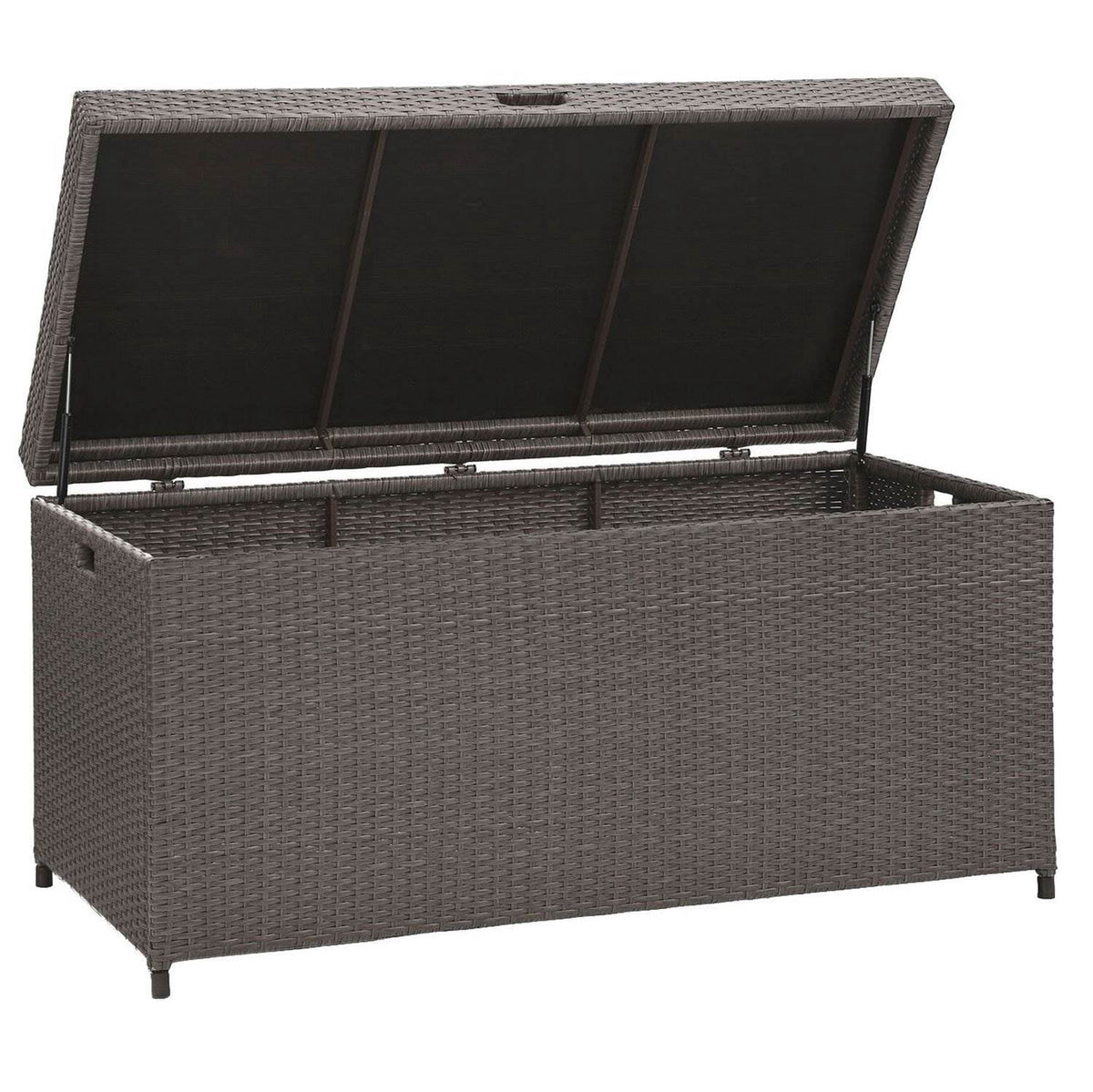 Weathered Gray Wicker Patio Deck Box S923