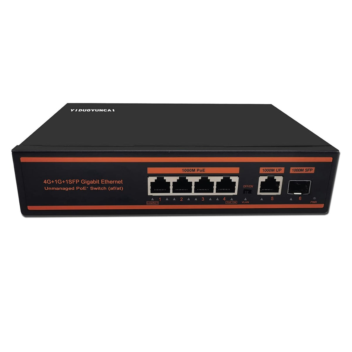 10 Port Gigabit PoE Switch, 8 Port PoE+ 1000Mbps, 2 Uplink Port, 150W, Metal, Fanless, Pack of 2 N754
