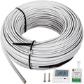 Floor Heating Cable 145.3 Square Feet with Temperature Control Panel C100
