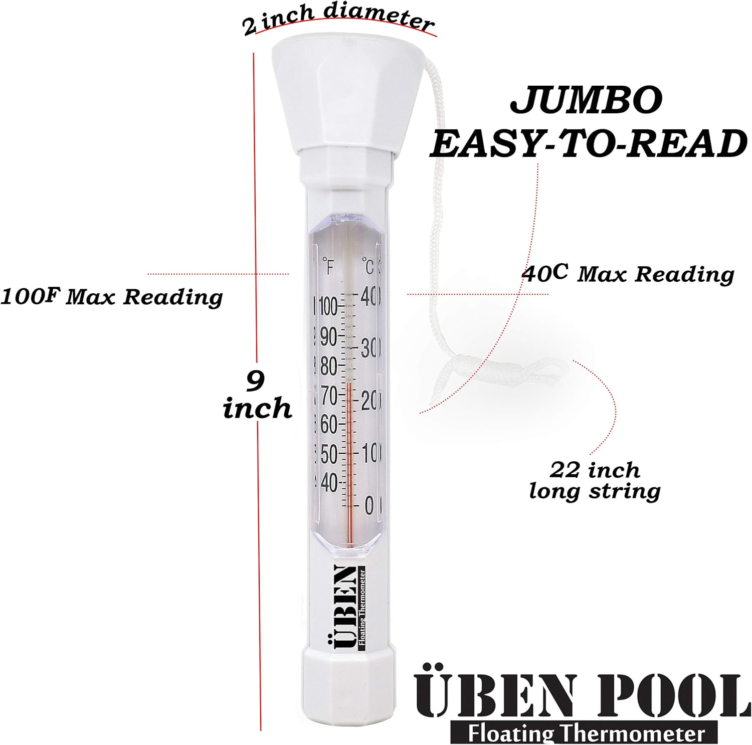 6100 Replacement Mineral Reservoir Cartridge with Pool Thermometer P3903