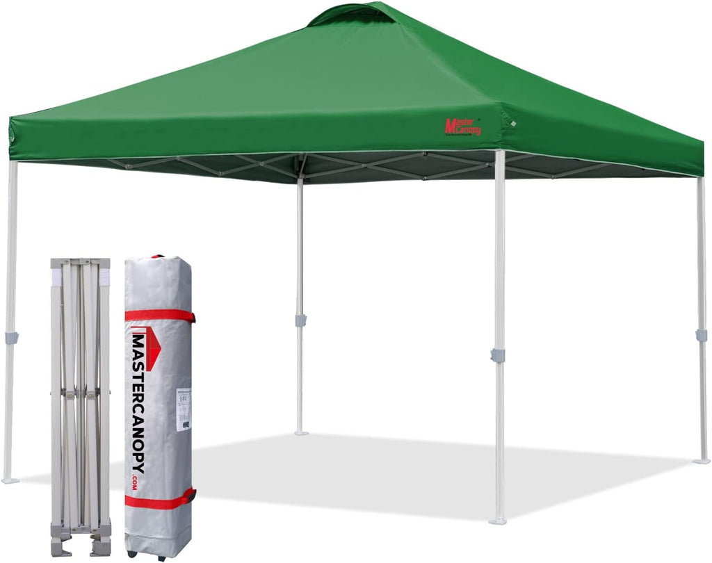 10x10 White Pop-up Canopy Tent with Roller Bag G439934