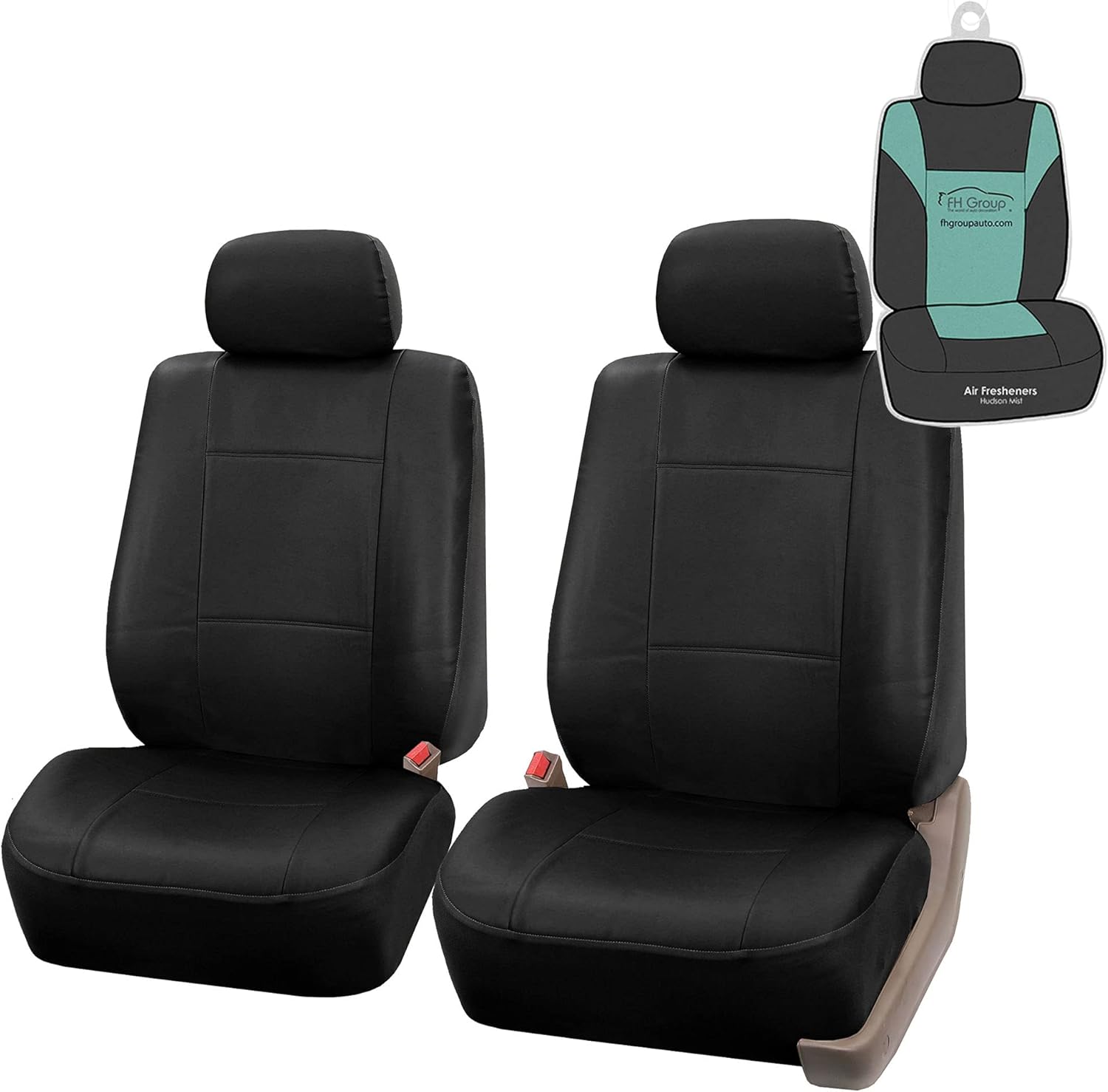 Tan PU Leather Front Car Seat Covers L4083
