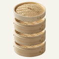 Bamboo Steamer Basket 3 Tier Dia 25.4cm Q8260