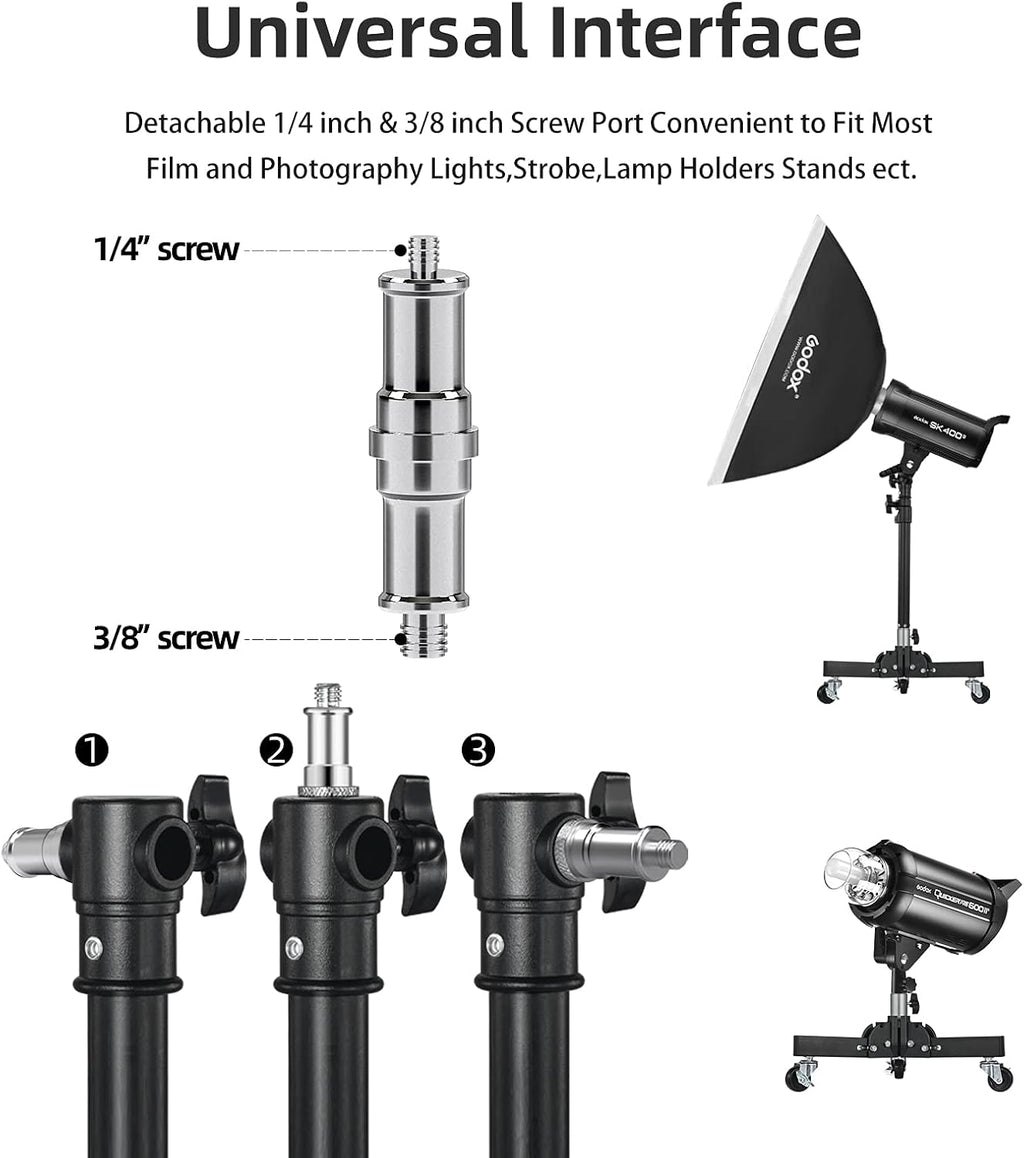 2 Pack Heavy Duty Aluminum Alloy Photography Light Stands Kit I88920
