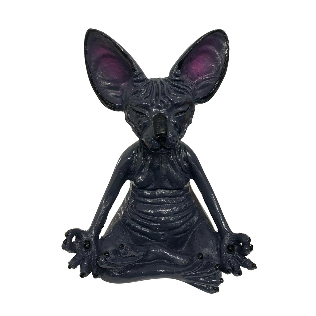 Sphynx Cat Meditate Collectible Figurines Miniature Handmade Decor O7077