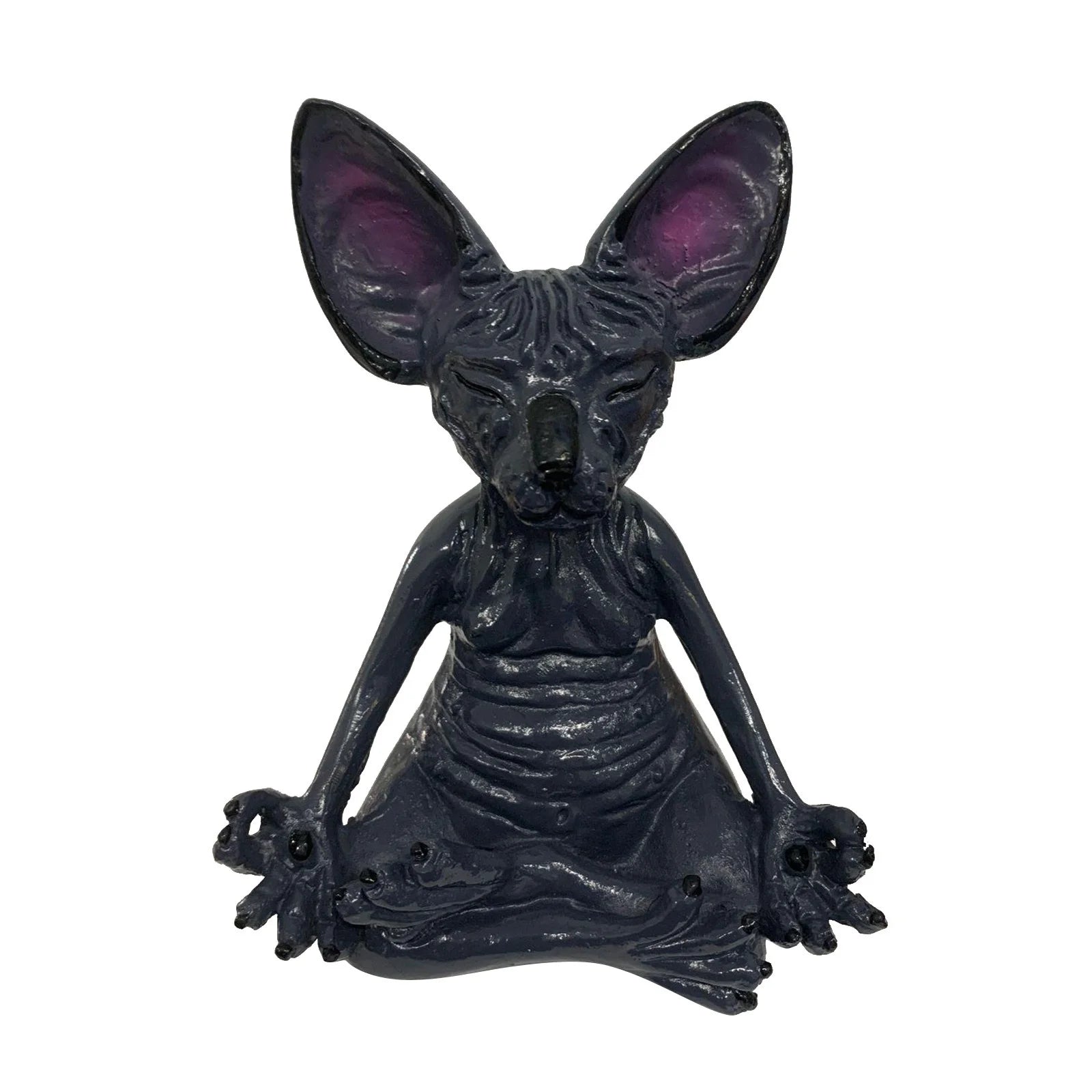 Sphynx Cat Meditate Collectible Figurines Miniature Handmade Decor O7077