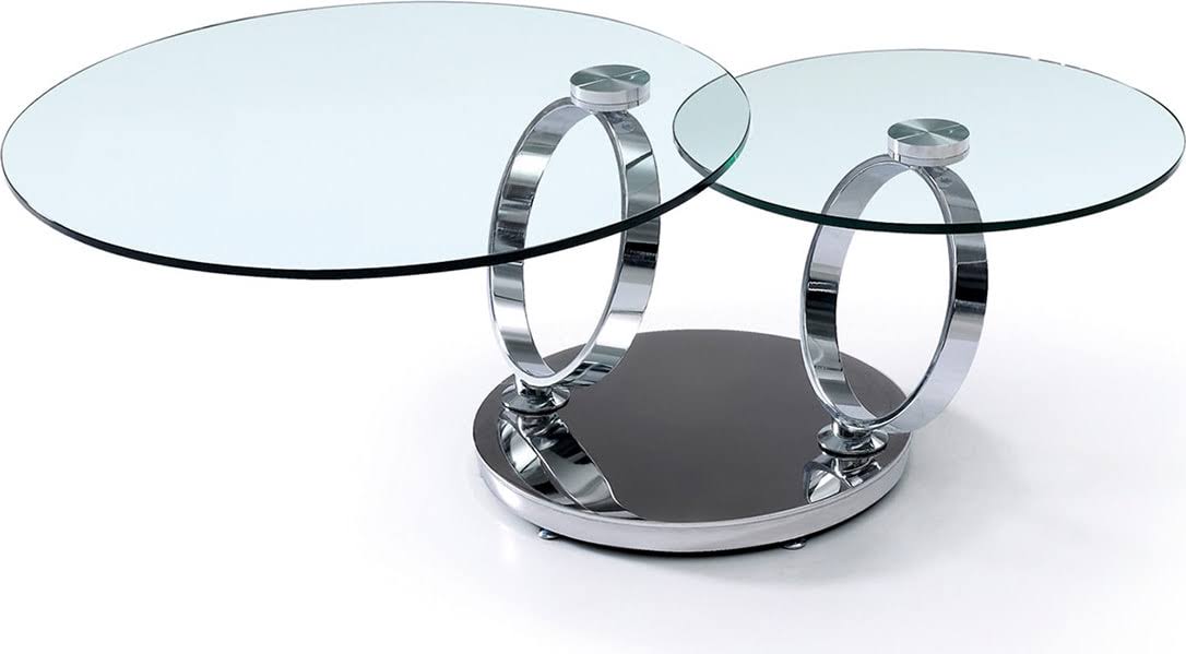 High Polished Stainless Steel Base Coffee Table A3646
