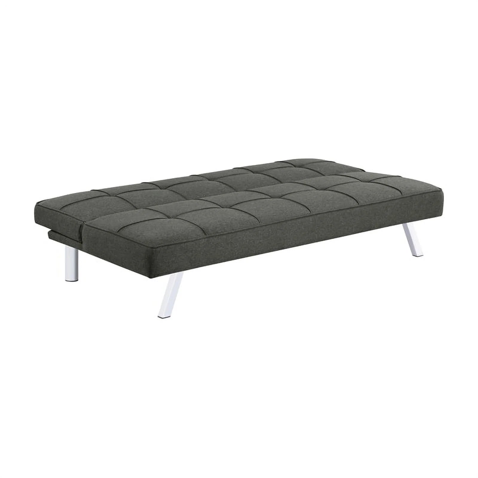 Modern Fabric Upholstered Tufted Sofa Bed in Gray P125282