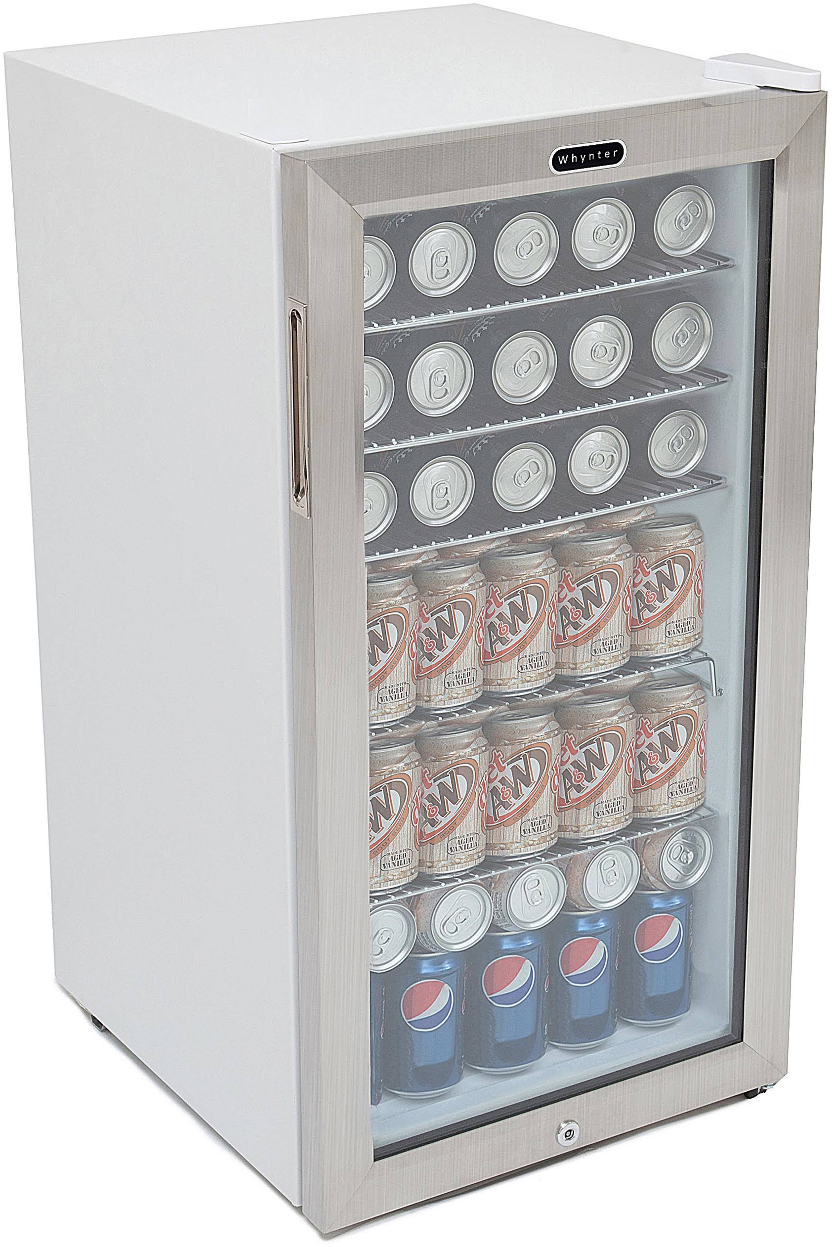 Stainless Steel Beverage Refrigerator With Lock B806137
