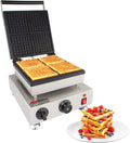 Belgian Waffle Maker, Stainless Steel Nonstick, 110V (4 X Squares) P73268