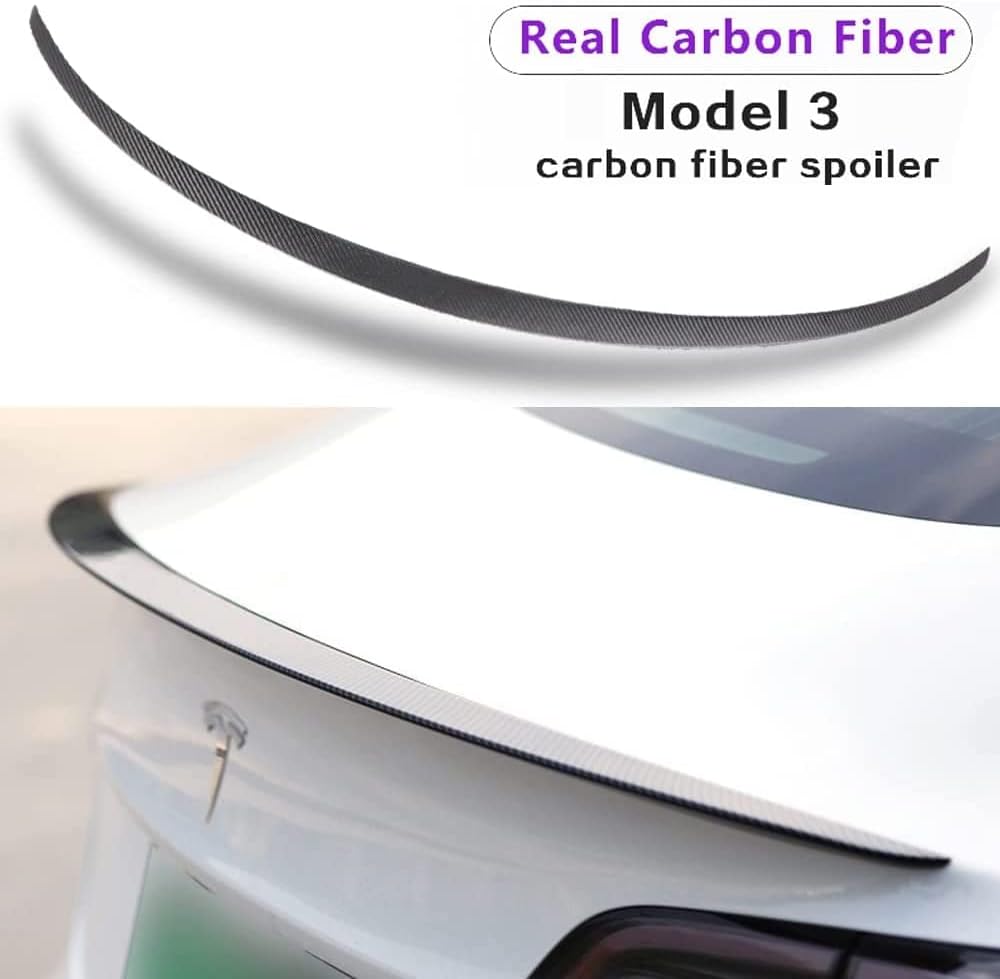 Real Carbon Fiber Rear Trunk Spoiler R533