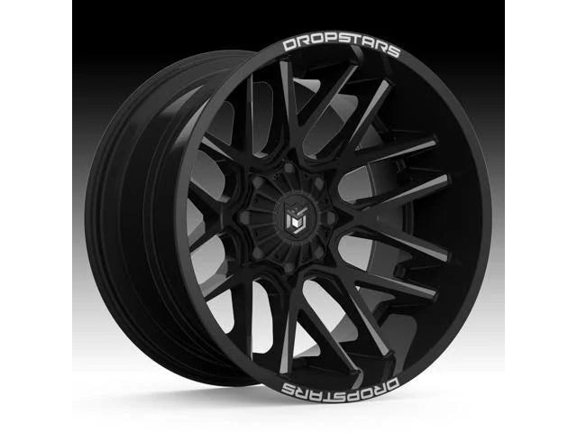 Black/Milled 20x10 Wheel Rim W113