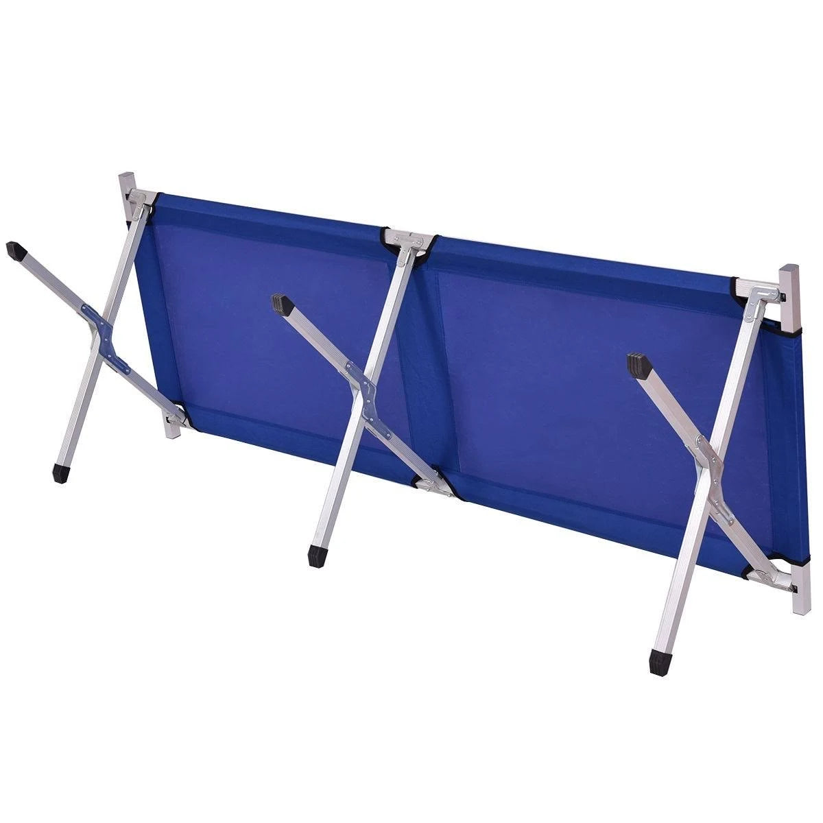 Blue Military Folding Camping Cot W33015