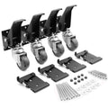 Heavy Duty Retractable Caster Kit with Spring Lock Q329611