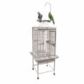 White Play Top Cage with Bar Spacing G952