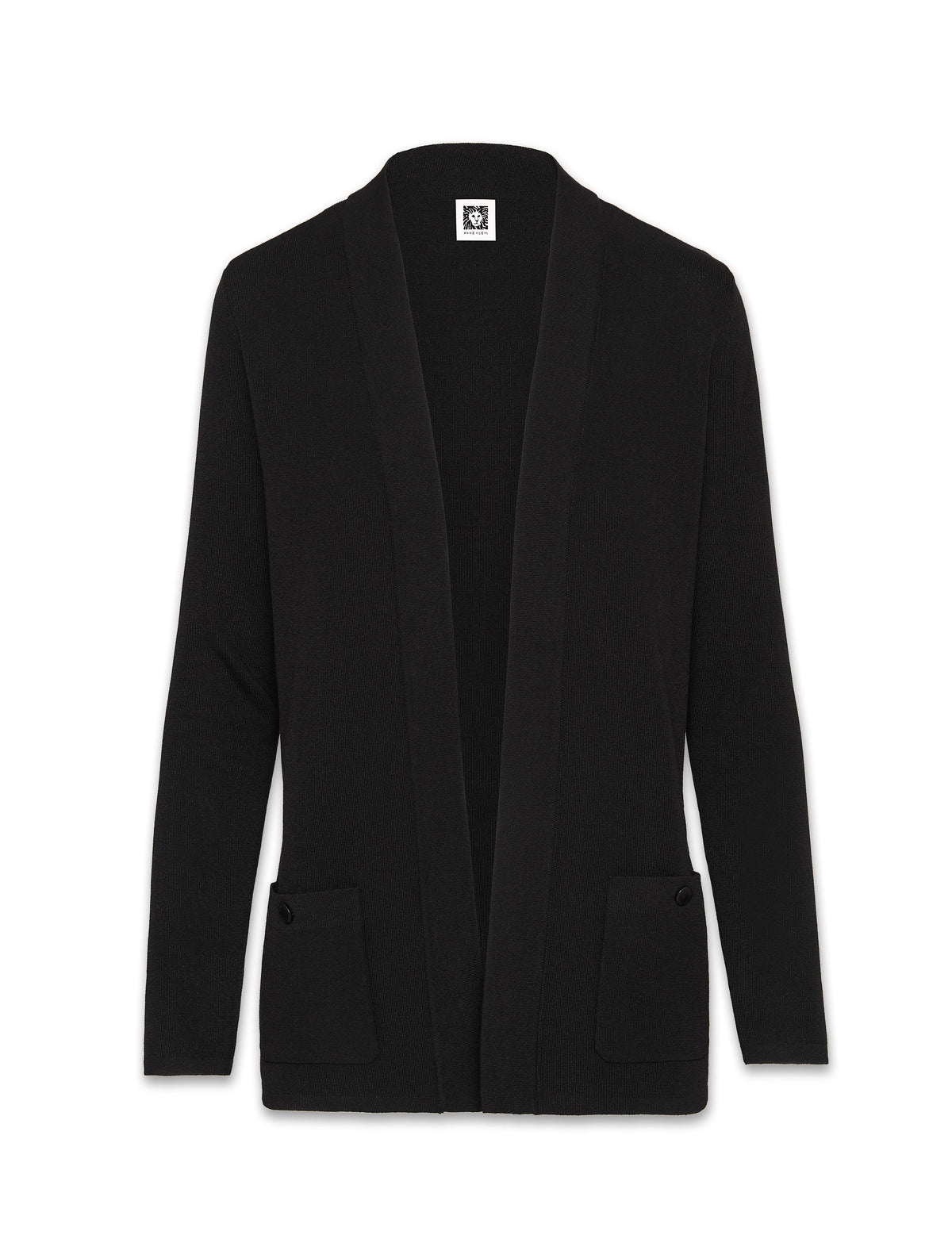 Black Open-Front Cardigan Y4779