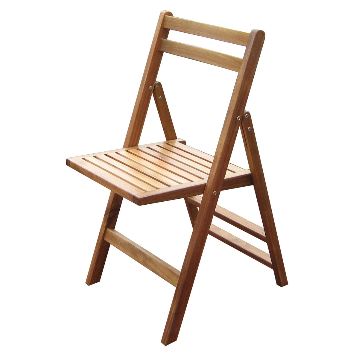 Acacia Folding 4 Dining Chair Set Brown W8303
