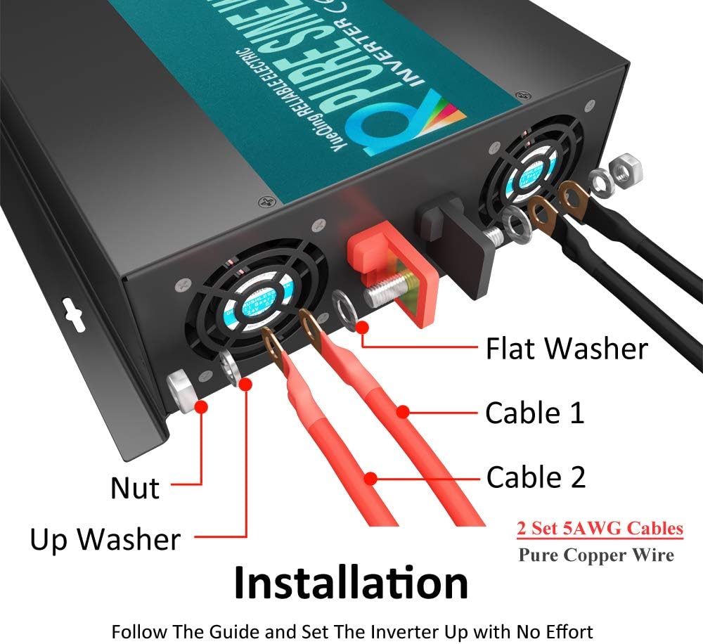 3500W 48V Pure Sine Wave Solar Inverter DC to 120V AC Off Grid K37157