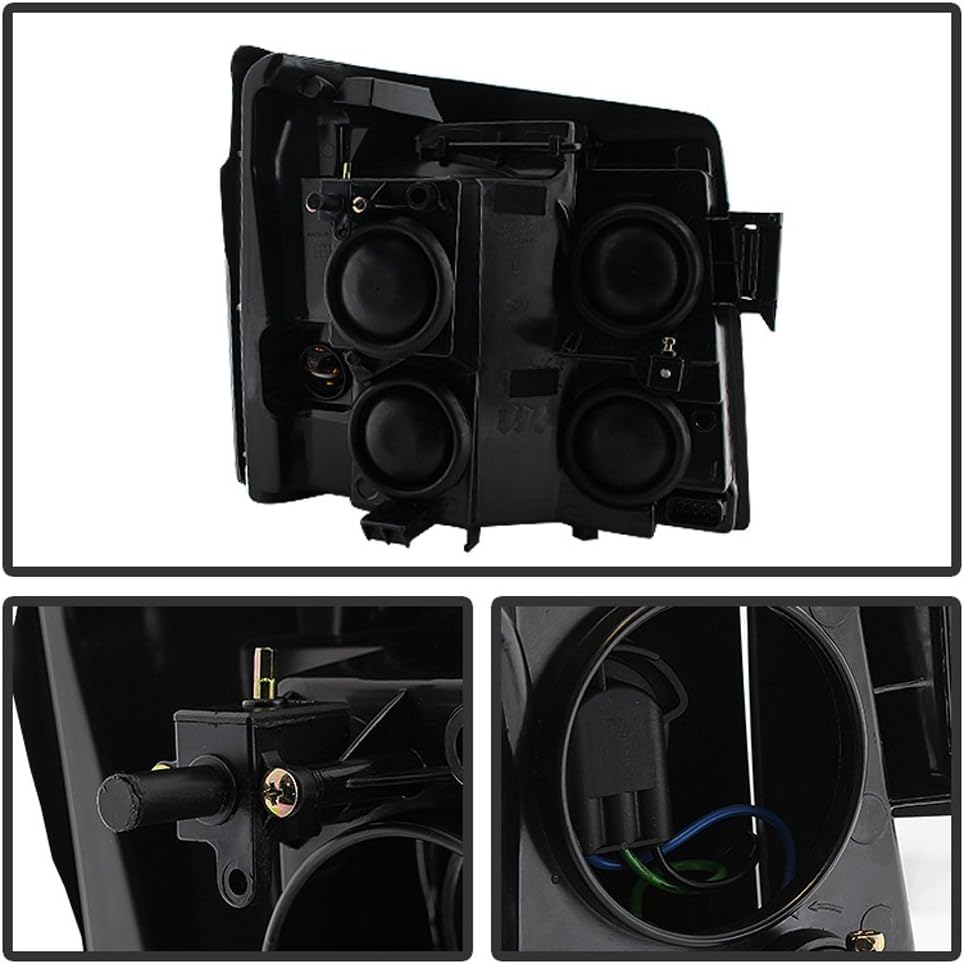 Black Halogen Headlights M1523