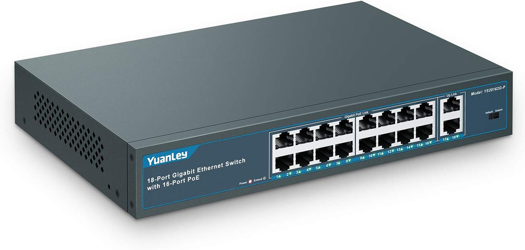 24 Port PoE+ Gigabit Switch, 400W, 2 SFP Ports, Rackmount C553830