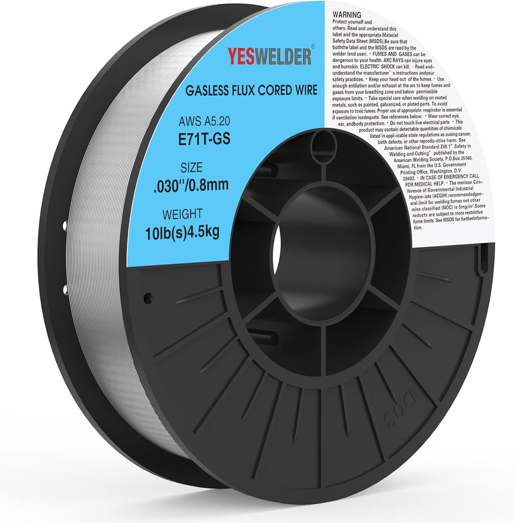 Flux Core Mig Wire, Mild Steel, .035 Diameter, 10-Pound Spool Pack of 2 S1532
