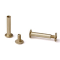 Antique Brass Aluminum Chicago Screws (Qty 100 Sets) U46505