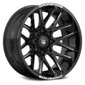 Black/Milled 20x10 Wheel Rim W113