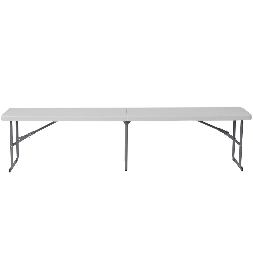 10.25 x 71 Inch Granite White Plastic Bench with Carrying Handle X9243