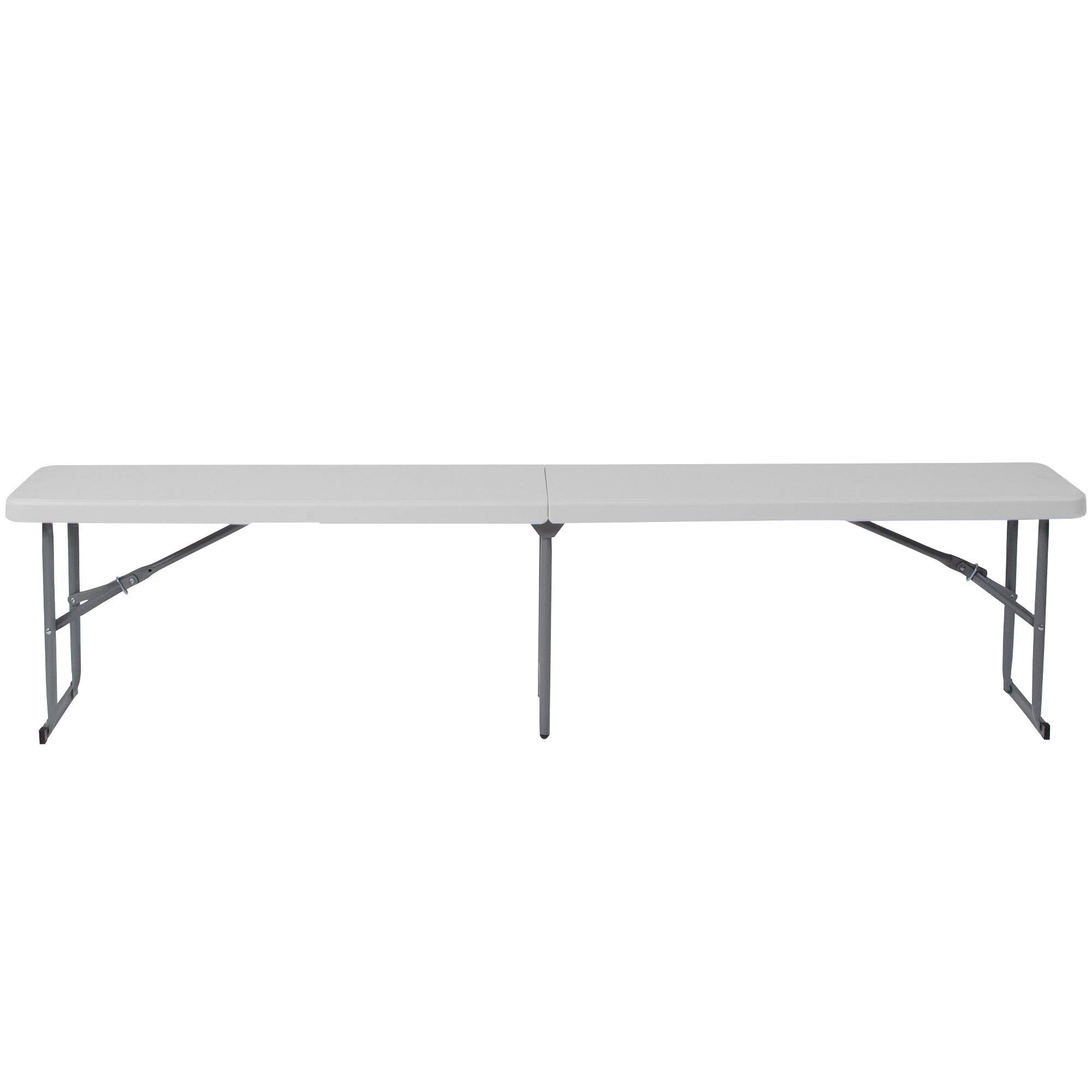 10.25 x 71 Inch Granite White Plastic Bench with Carrying Handle X9243