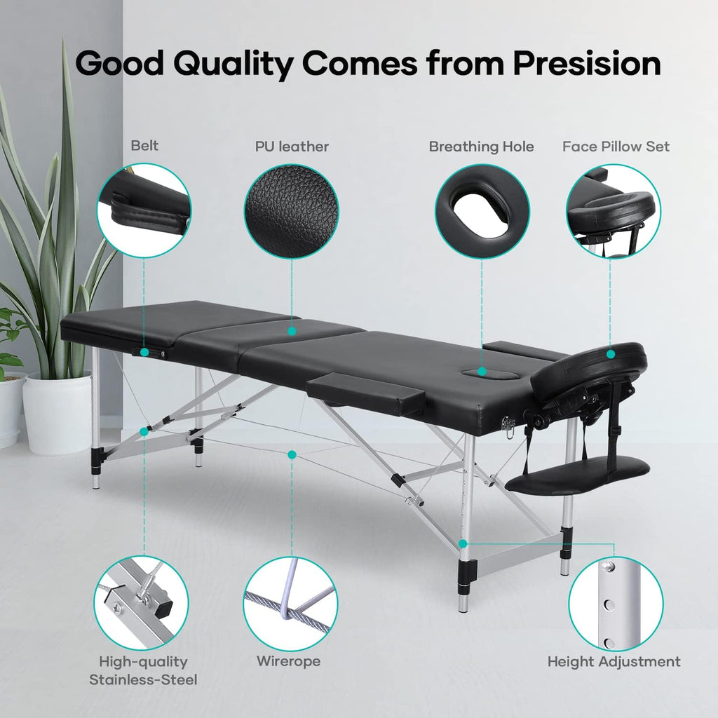 Portable Massage Table with Carrying Case V741