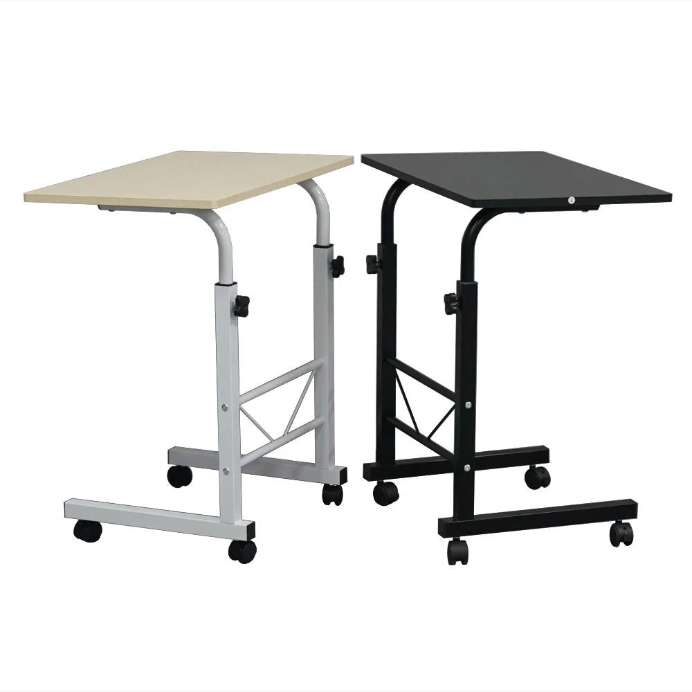 Black Mobile Laptop Stand with Wheels A350