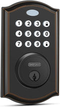 Keypad Deadbolt Lock, Keyless Entry Door Lock, Electronic Deadbolt, Black, Pack of 2 F892