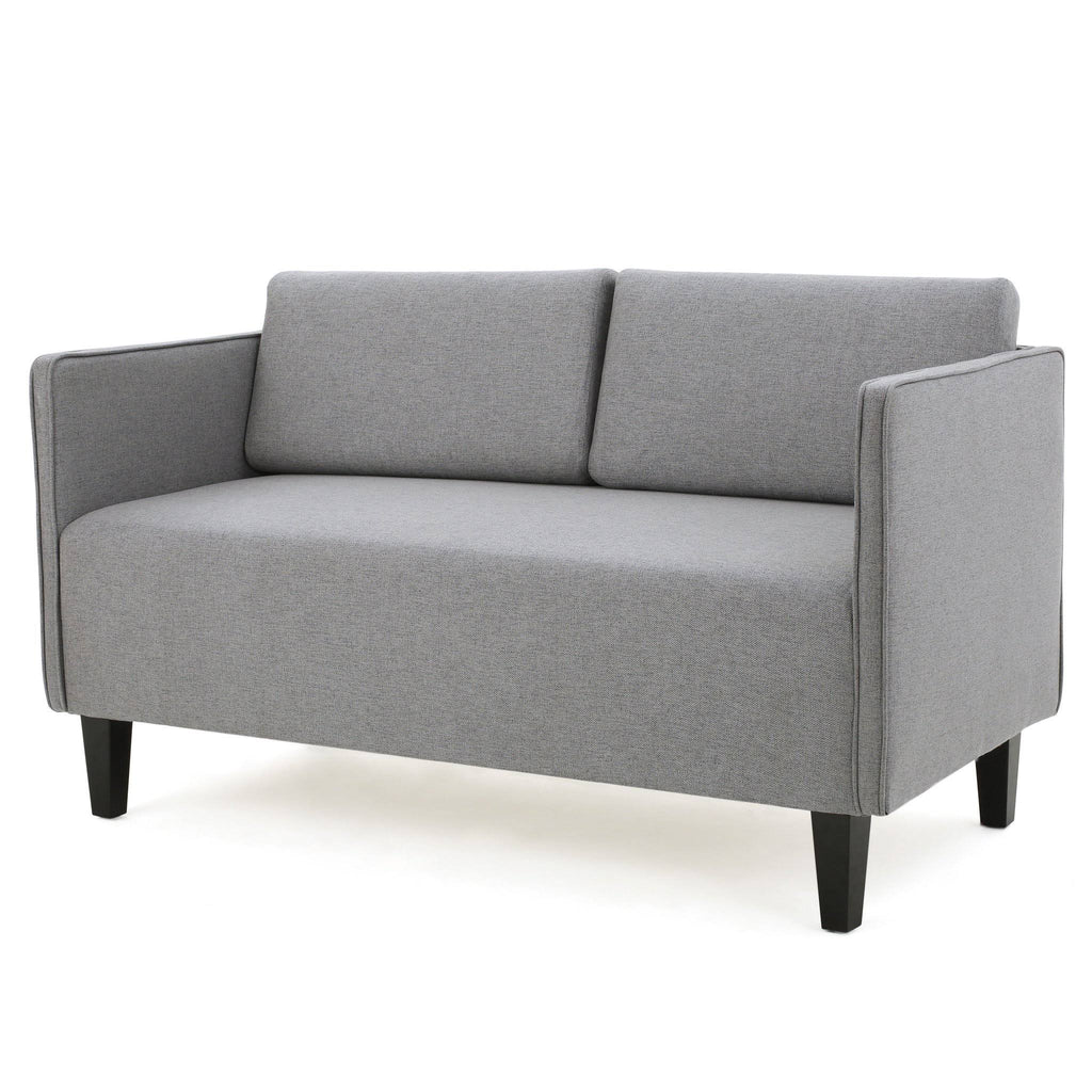 Dark Teal Fabric Loveseat R60121