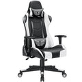White High Back PC Racing Game Chair T646