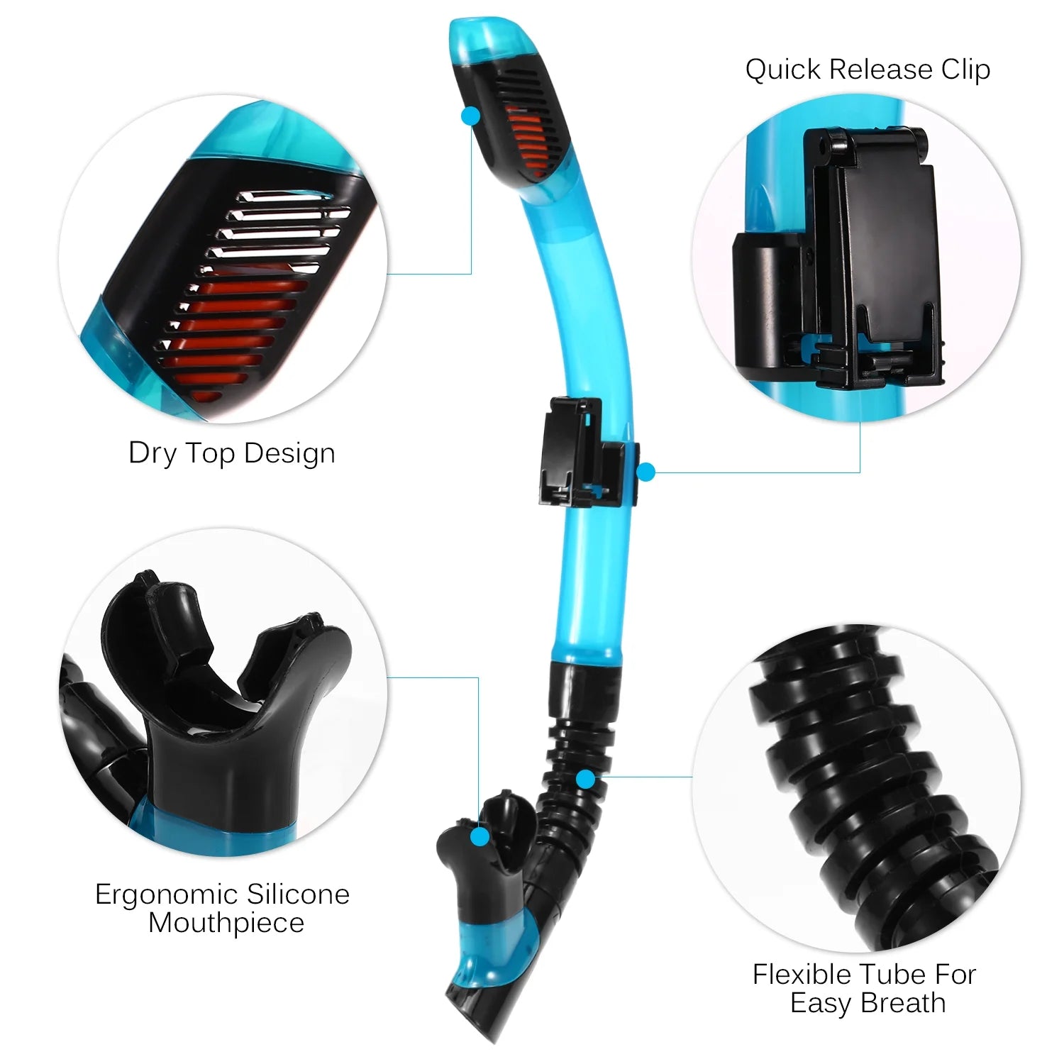 Professional Dry Snorkel Tube Set C6708