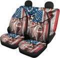 Purple Car Seat Cover Full Set Front and Rear Bench Seats T15559