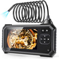 Industrial Endoscope Camera HD 5.5mm 1080P 4.3 LCD Screen IP67 Waterproof Snake Camera 6 LED Lights Semi-Rigid Cable (Orange) W44933