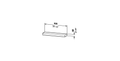 White High Gloss Lacquer Bathroom Shelf D135223