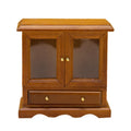 Walnut 1/12 Miniature Dollhouse Cupboard Cabinet D3395