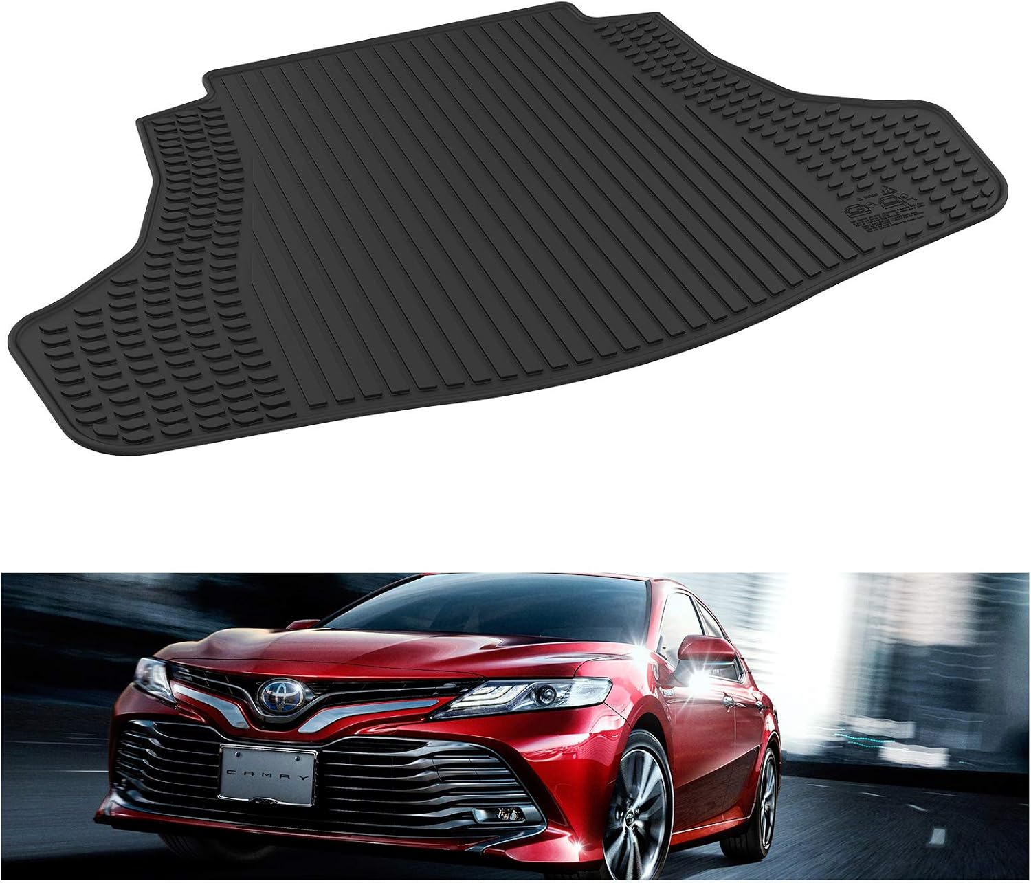Black TPE Cargo Trunk Mat Pack of 2 D143657