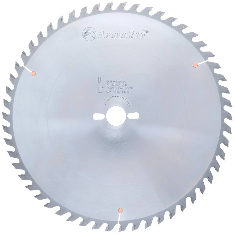 Carbide Tipped General Purpose 14 inch Dia x 54T ATB, 15 Deg, 30mm Bore J7427