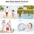 2 Pcs Glitter Confetti Inflatable Beach Balls with Air Pump S504510