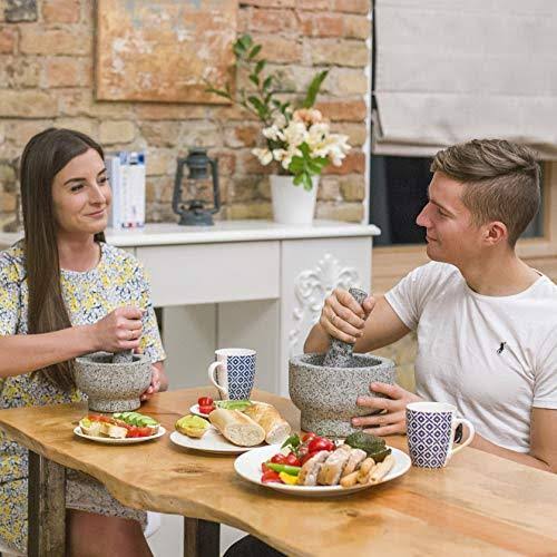 8 inch 5 Cup-Capacity Mortar and Pestle Set H594