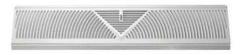 3-Way Powder Coat White Steel Floor Baseboard Diffuser C988508