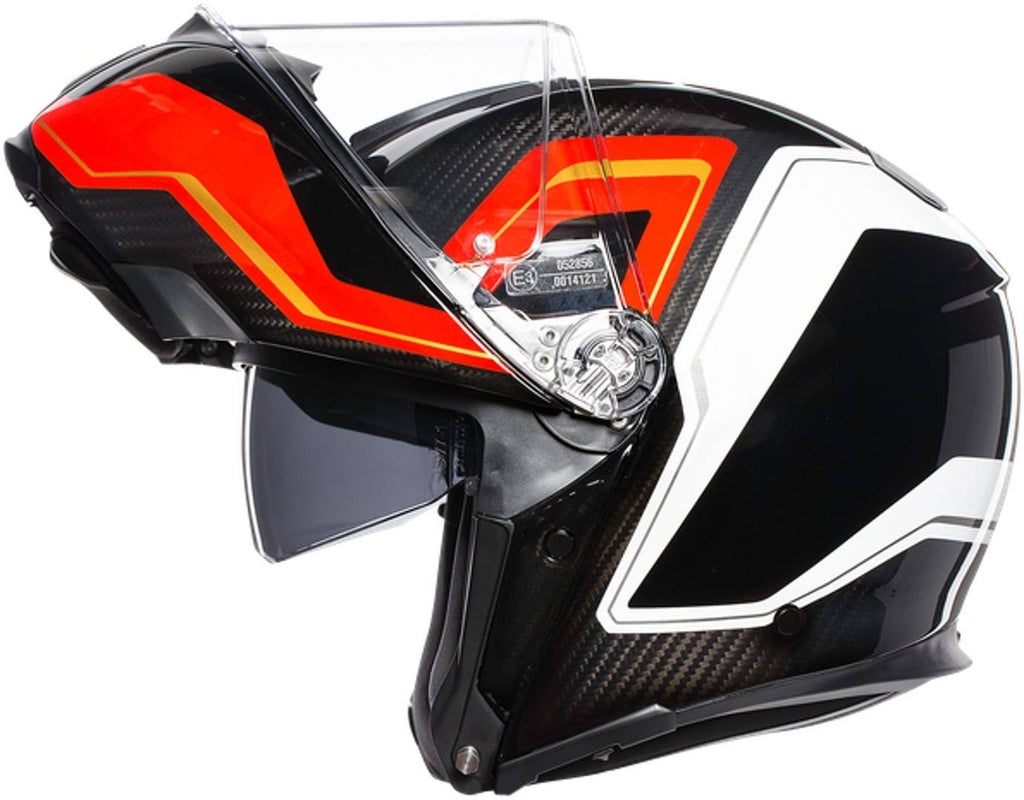 Helmet Sportmodular Carbon Red White Size M K358263