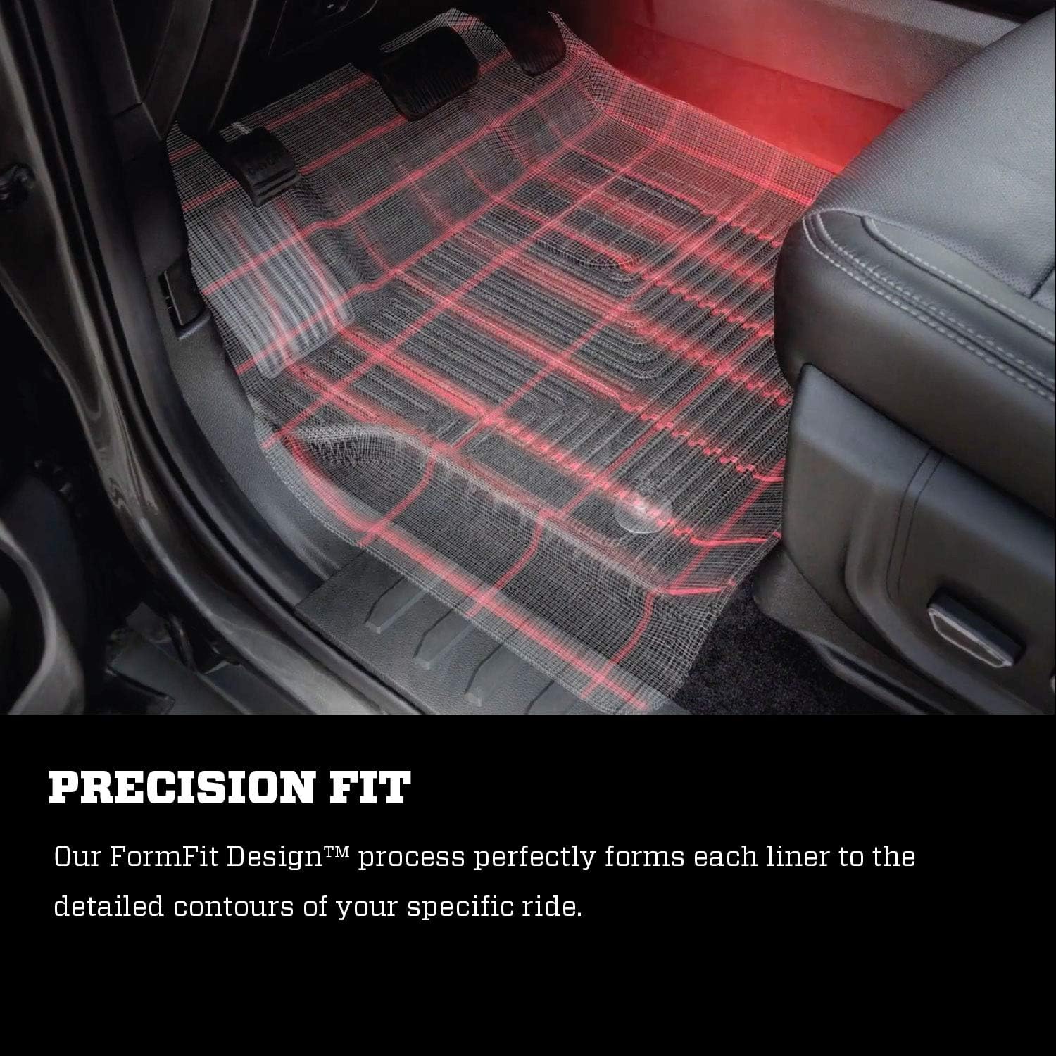 Black Front & 2nd Seat Floor Liners 3 Pcs Q538511