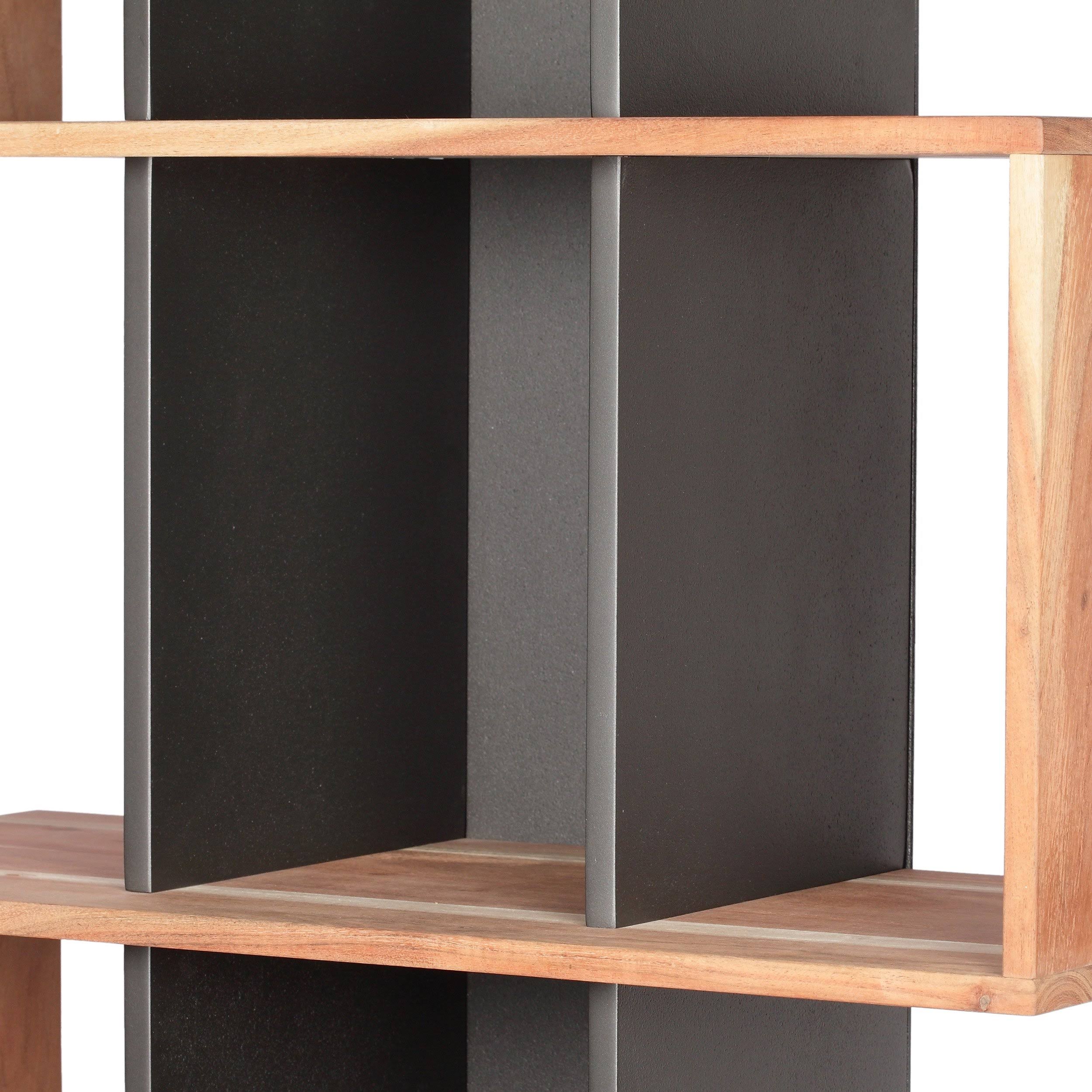 Acacia Wood Etagere Bookshelf K325