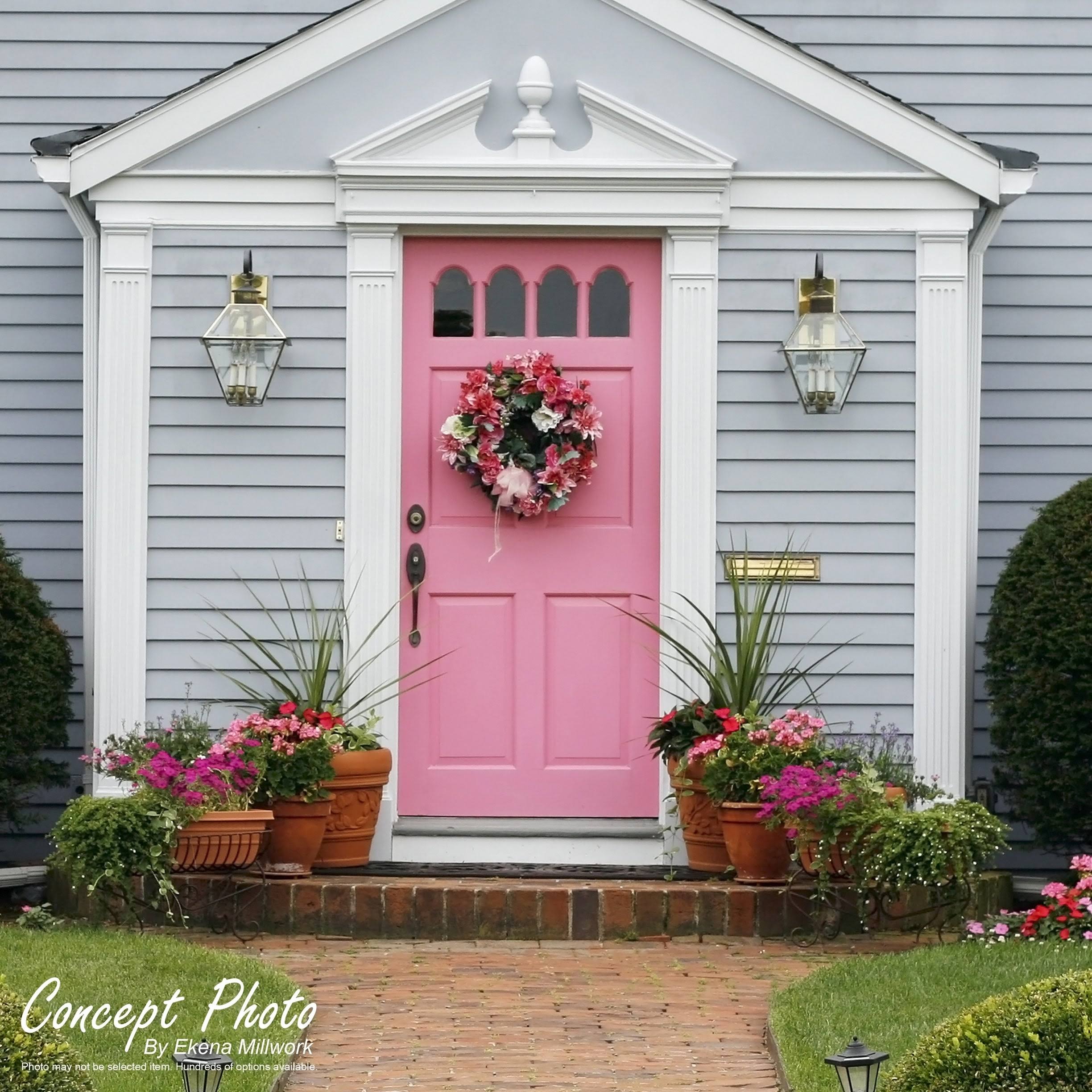 Two Equal Flat Panel PVC Pilaster with Standard Capital & Base (Pair) C103690