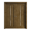 Sliding French Double Pocket Doors 48 x 84 inches Solid Wood H807